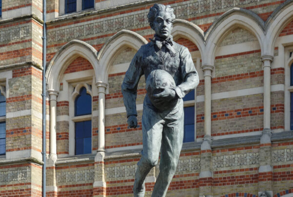 Statue of William Webb Ellis at Rugby School