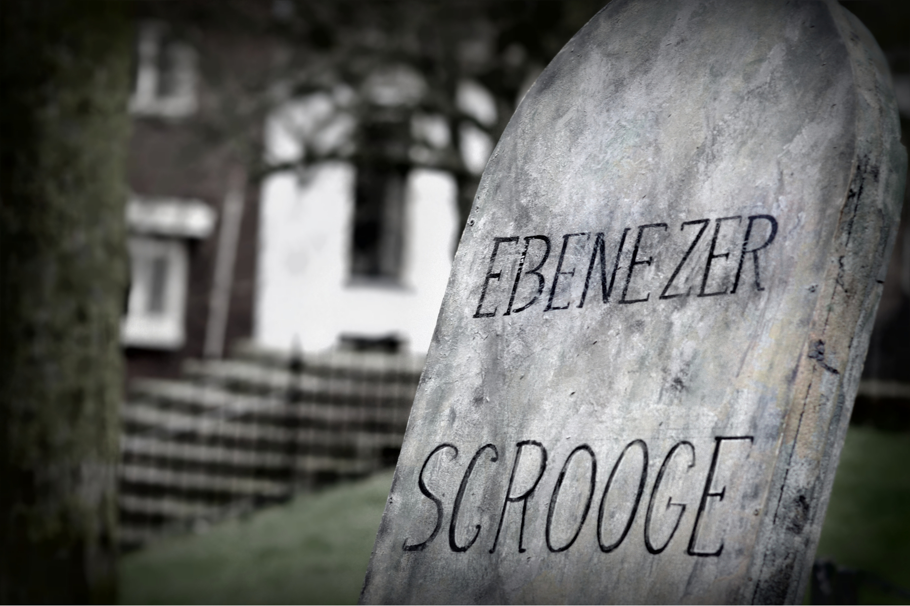 The grave of Ebenezer Scrooge
